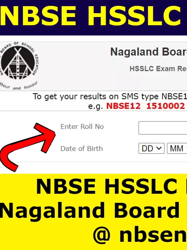 NBSE HSSLC Result 2023: Check Nagaland Board 12th Result 2023